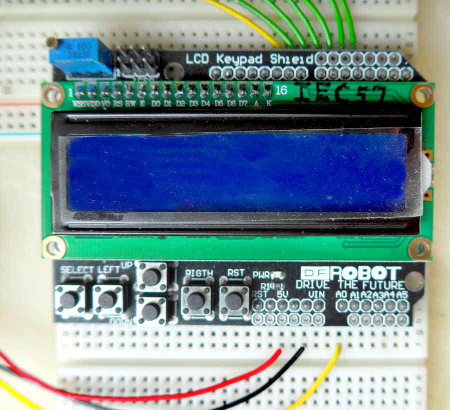 LCD and switches module